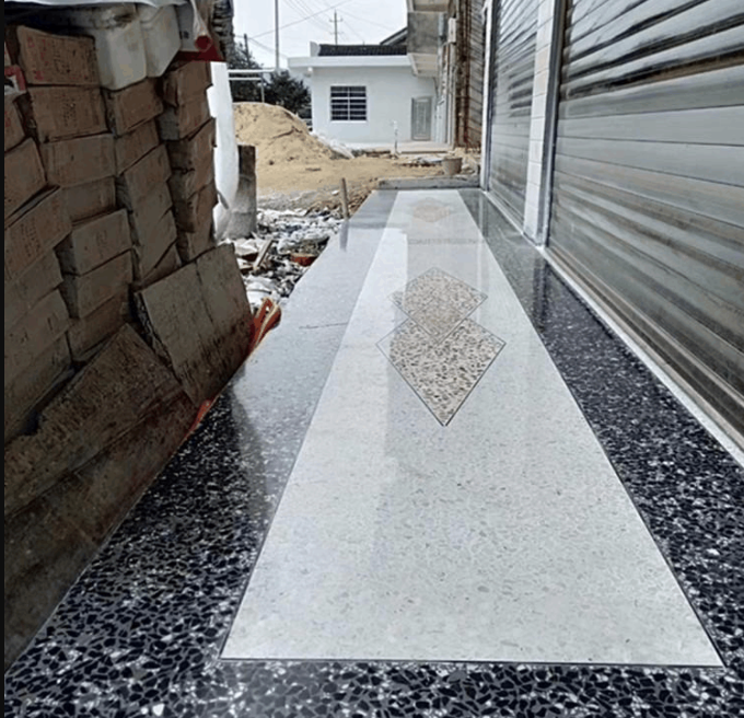 Operation details of terrazzo floor grinding and polishing