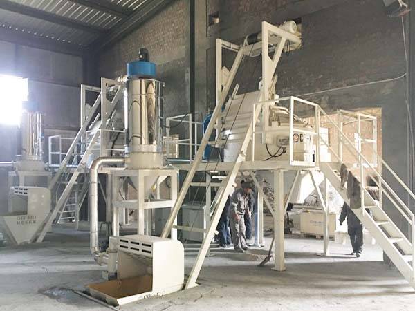 CMP750 planetary concrete mixer for refractory brick in Germany