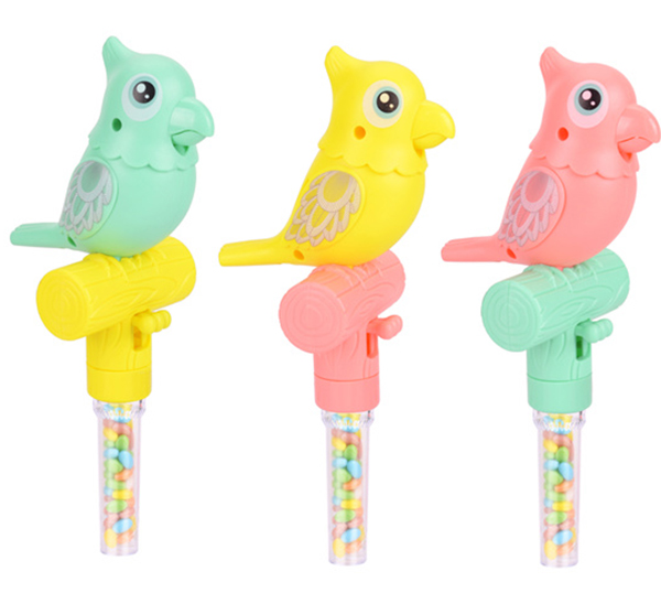 CANDY TOY PRESSING BIRD WITH WHISTLE 101566N