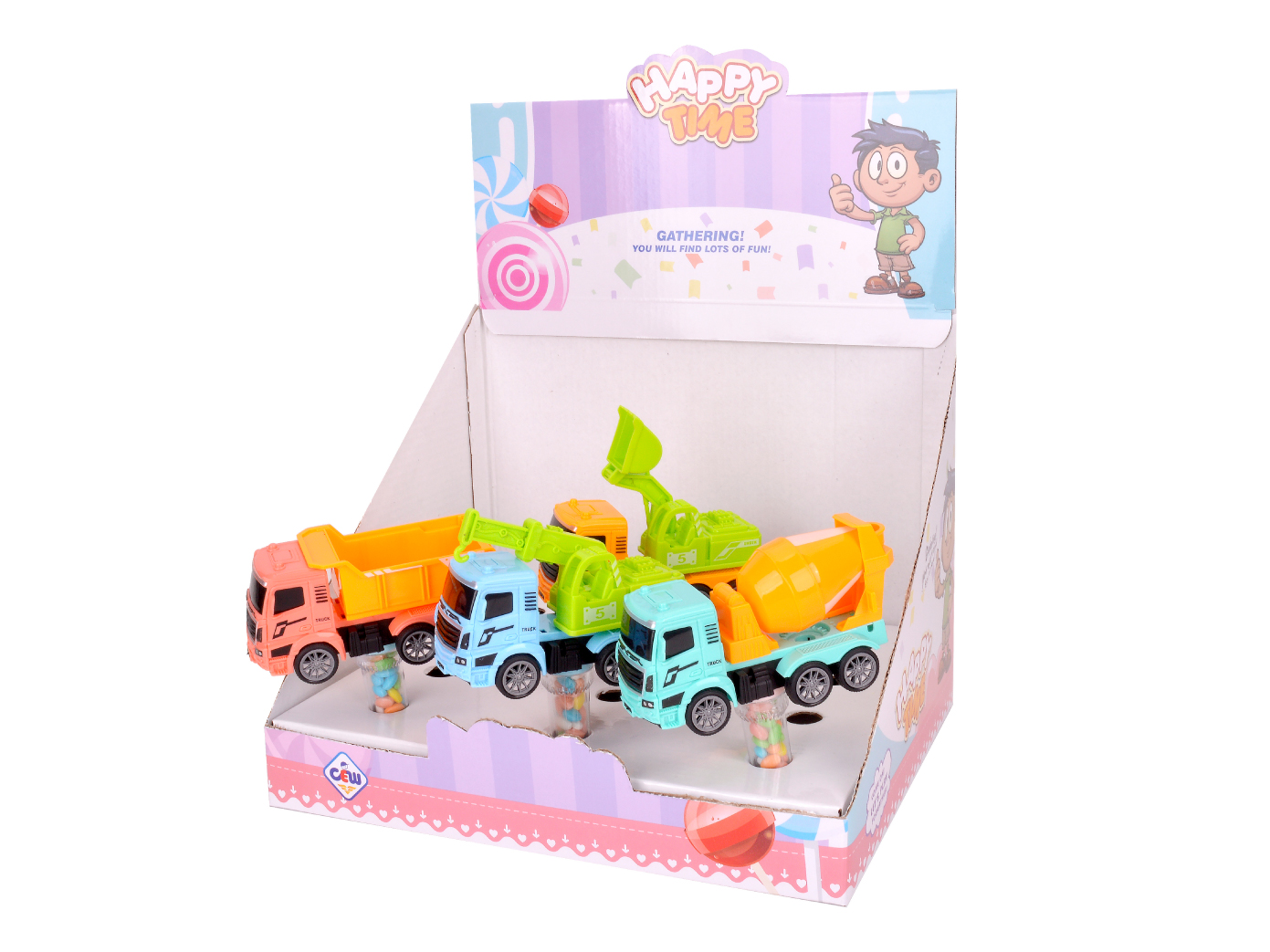 CANDY TOY CUOLORU FRICTION CAR 111296N