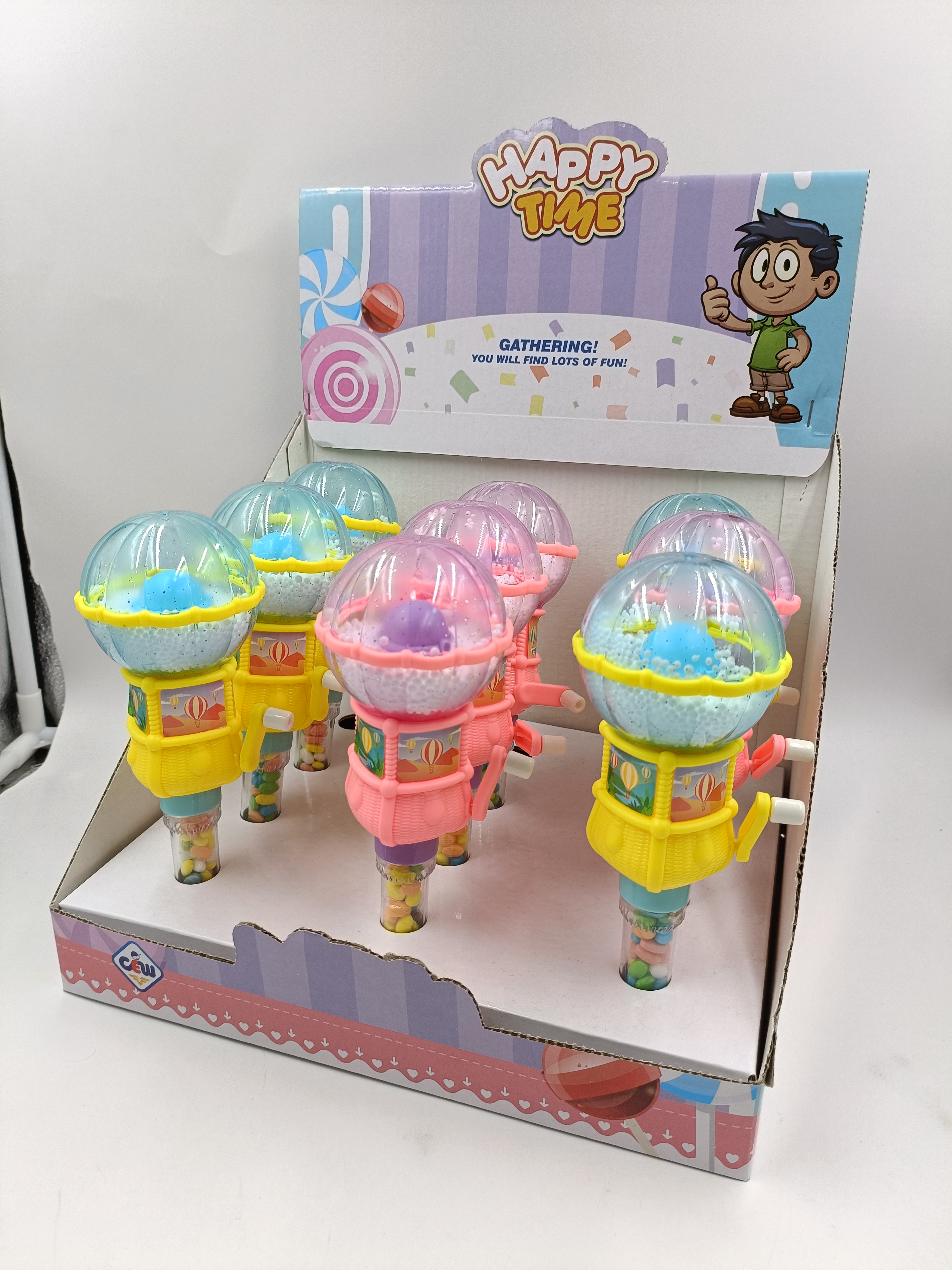 CANDY TOY HAND HOT AIR BALLOON TOY 111451N
