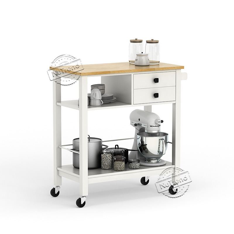 102203 Modern Small Kitchen Appliance Cart with Drawers