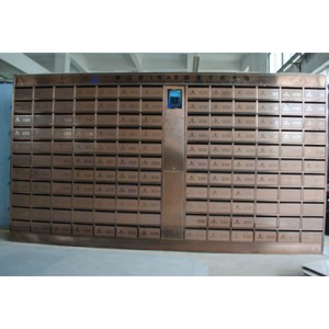 Caixa de correio inteligente em aço inoxidável montada na parede ou no chão