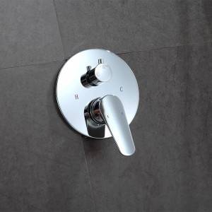 Pyöreä LED-suihkupää suihkuvarrella