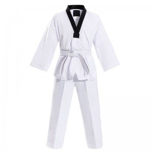 Uniforme de taekwondo de algodón puro al por mayor.