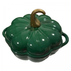 Reasonable price Iron Cast Enamel Cooking Pot -
 Premium Cast Iron Enamel Pot / Casserole With Pumpkin Shape  – DEBIEN