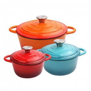 High definition Enamel Colorful Casserole -
 New Custom Dutch Oven Non-Stick Casserole Cast Iron Enamel Soup Pots – DEBIEN