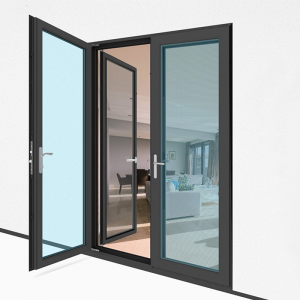 China Aluminum Frame Casement Door System Dobleng Glazed Low-E Swing Casement Glass Door