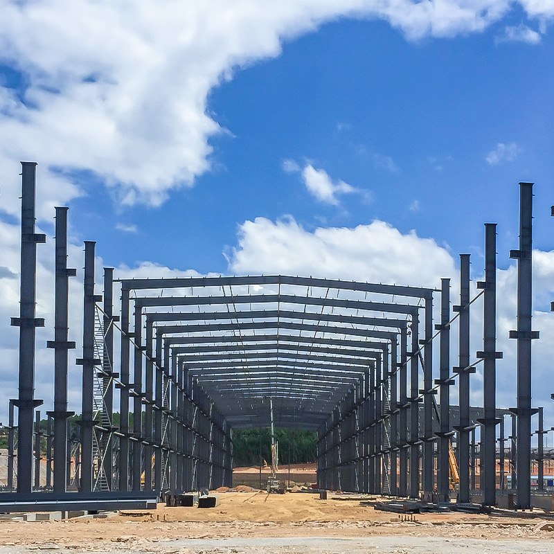 Portal Type Steel Frame & Steel Structure Commercial Office Building Construction Design Steel Structure Warehouse Featured Image