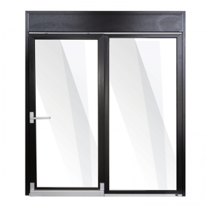 Marco de aluminio Porta corrediza de vidro Porta de separación de oficina Porta de vidro temperado