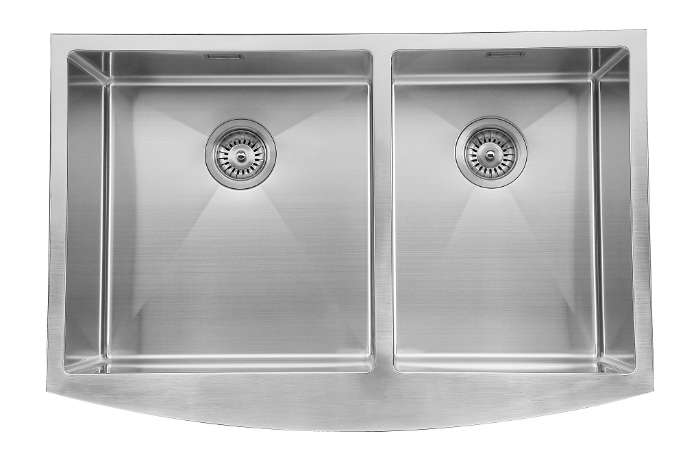 Prednji umivaonici s dvostrukim kuhinjskim sudoperima Dexing OEM/ODM sudoper od nehrđajućeg čelika