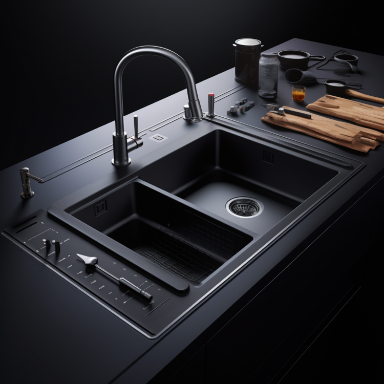 100% ຕົ້ນສະບັບ Walnut Wda12060-D Kitchen Stainless Steel Sink SUS304/201 Customized Double Bowl with Drainboard Polished Factory with Faucet Hot Sale