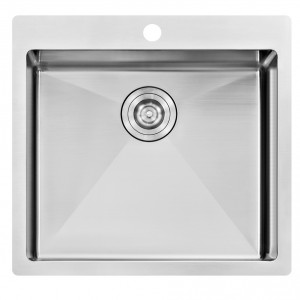 Gornji umivaonik od nehrđajućeg čelika sudoper jednostruka zdjela s rupom za slavinu ručno rađeni sudoper dexing sudoper veleprodaja