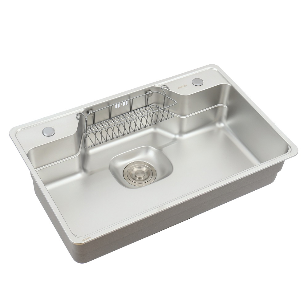 Multifunctional Sink Free Anti-dumping Popular High Quality SS304 Top Mount Single Bowl me Faucet Kong Dexing Kitchen Sink