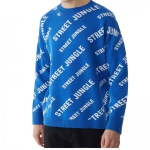 This is a long sleeve pullover sweater for men