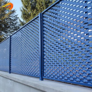 Udendørs holdbare dekorative strækmetalplader til privat hegn