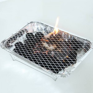 Barbecue-grillplaat met antiaanbaklaag van strekmetaal