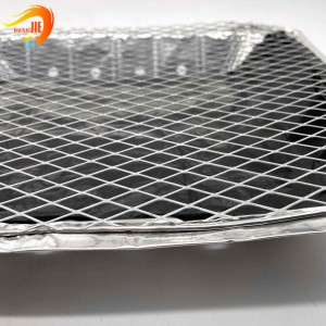 Food Grade 304 Stainless Steel Expanded Metal Mesh BBQ Grill Mesh