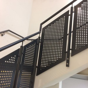 Reasonable price Perforated Mesh - Beautiful Perforated Pattern Loft Balustrade Infill Panels – Dongjie