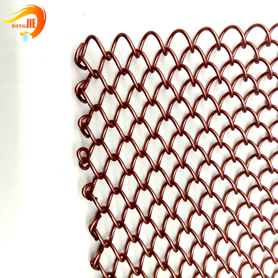 China Decorative Metal Curtain Chain Link Mesh for Partition Wall factory  and suppliers