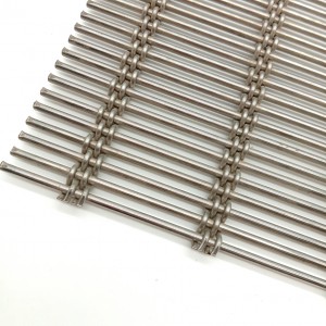Stianless Steel Cable Rod Woven Wire Mesh
