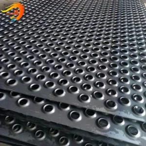 Galvanized round hole perforated metal mesh for walkway