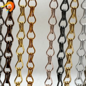 Interior Decorative Aluminum Chain Fly Screens for Door and Window