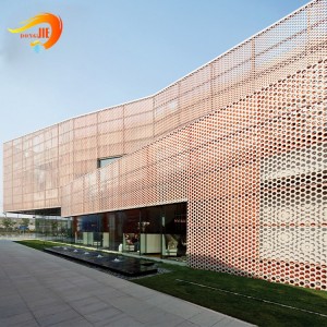 Pagtukod sa facade cladding panel aluminum gipalapdan nga metal mesh