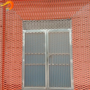 Light Weight Galvanized Expanded Mesh Facade for Buildings