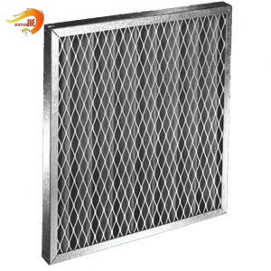 Pleated Activated Carbon Filter Expanded Metal Support Mesh
