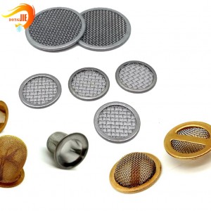 Chemical drainage plain weave stainless steel metal filter cap