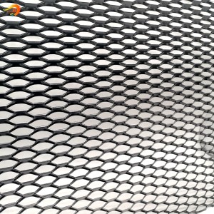 Hliníková tahokovová síť se šestihranným vzorem pro strop budovy