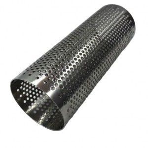 ချောမွေ့စွာဂဟေဆော်ခြင်း Stainless Steel Perforated Mesh Mesh Filter Tube