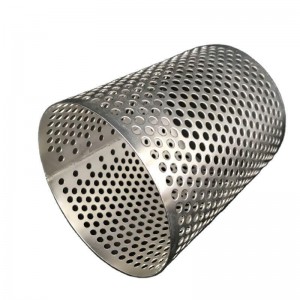 304 SS Punching Tube Laser Perforated Metal Round Hole Filter Tube