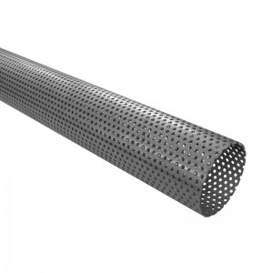 layar stainless steel perforated tube filter logam