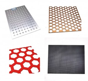 Diversi tipi di fori di rete metallica perforata galvanizzata
