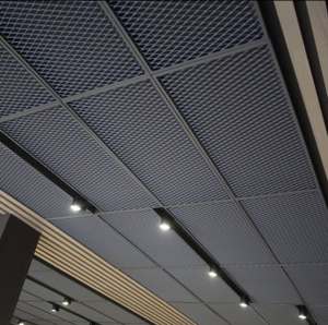 Naujas aplinkos apsaugos dekoratyvinis aliuminio tinklelis lubų metalinis tinklelis