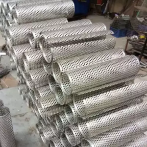 Perforated Metal Filter Tube Cartridge / Cylindrical Metal Mesh Filter မျက်နှာပြင်