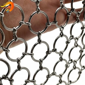 Arsitéktur Ring bolong Chainmail Ring bolong curtain Factory