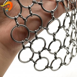 Ring Mesh Decorative customized carbon steel mesh