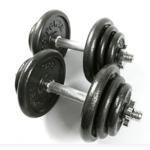 China Wholesale Hex Dumbbell Lbs Manufacturers - 50 lb Black Painted Cast Iron Adjustable Dumbbell – Hongyu