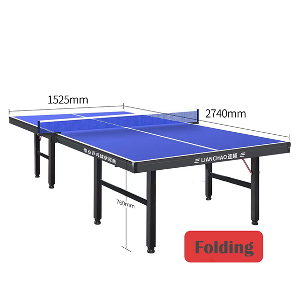 Евтина цена Кинески производител Сини тенис на маса преклопни нозе Маса за пинг-понг