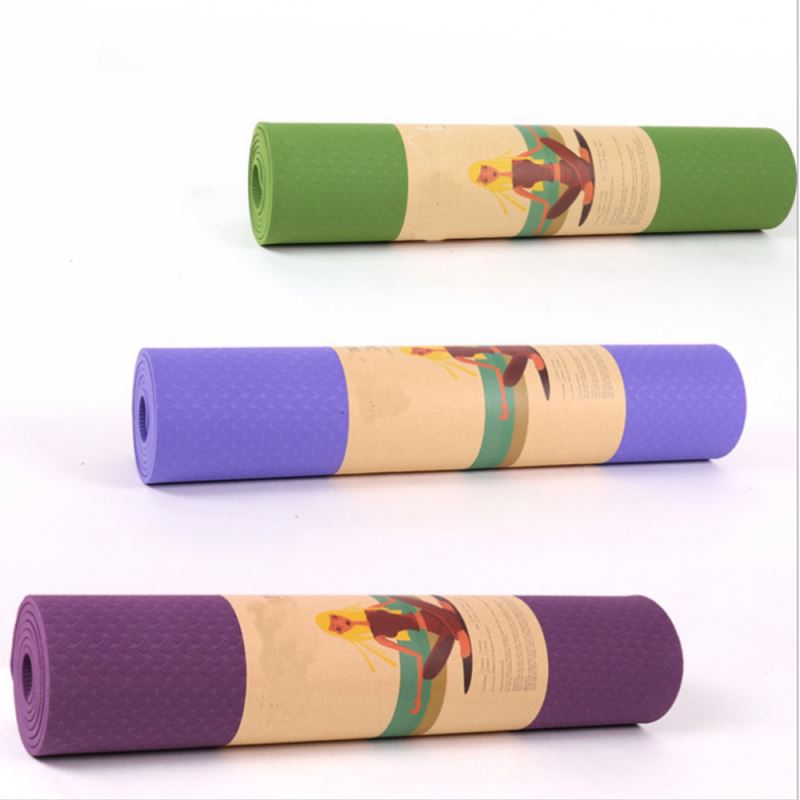 ትልቅ ትልቅ ብጁ አርማ Tpe Yoga Mat Layer የግል መለያ Tpe Yoga Mat