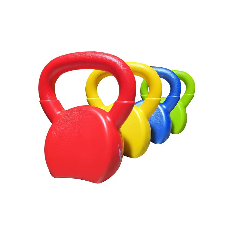 Fitnessê bikin kettlebells rengê çîmentoyê kettlebells