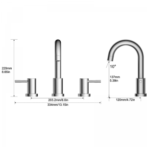 111110308 Taymor Collection 8in Watersense certified Faucet