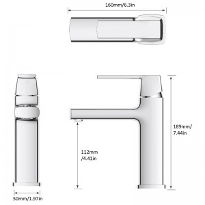 11311172 Jeston Collection Faucet Single handle bathroom faucet mohaom sa 1 ka buho o 3 ka buho nga Pag-instalar