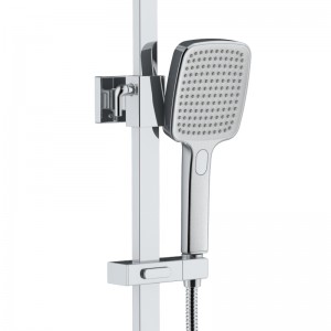 Kvadrātveida stila termostata dušas sistēma Cool touch dizaina augstas kvalitātes dušas kolonna