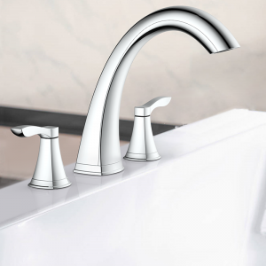 Arden Roman Tub Faucet Manija de dos niveles Grifo de baño extendido de 8″ Instalación de 3 orificios 11133031A