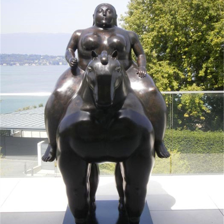 ګرم خرڅلاو فرناندو بوتیرو مشهوره ښځه د برونزو اسونه مجسمه انځور شوی انځور