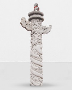 Świątynia Bluestone Huabiao Płaskorzeźba w kształcie smoczego filaru, okrągły proces rzeźbienia, przetwarzanie za rozsądną cenę można dostosować